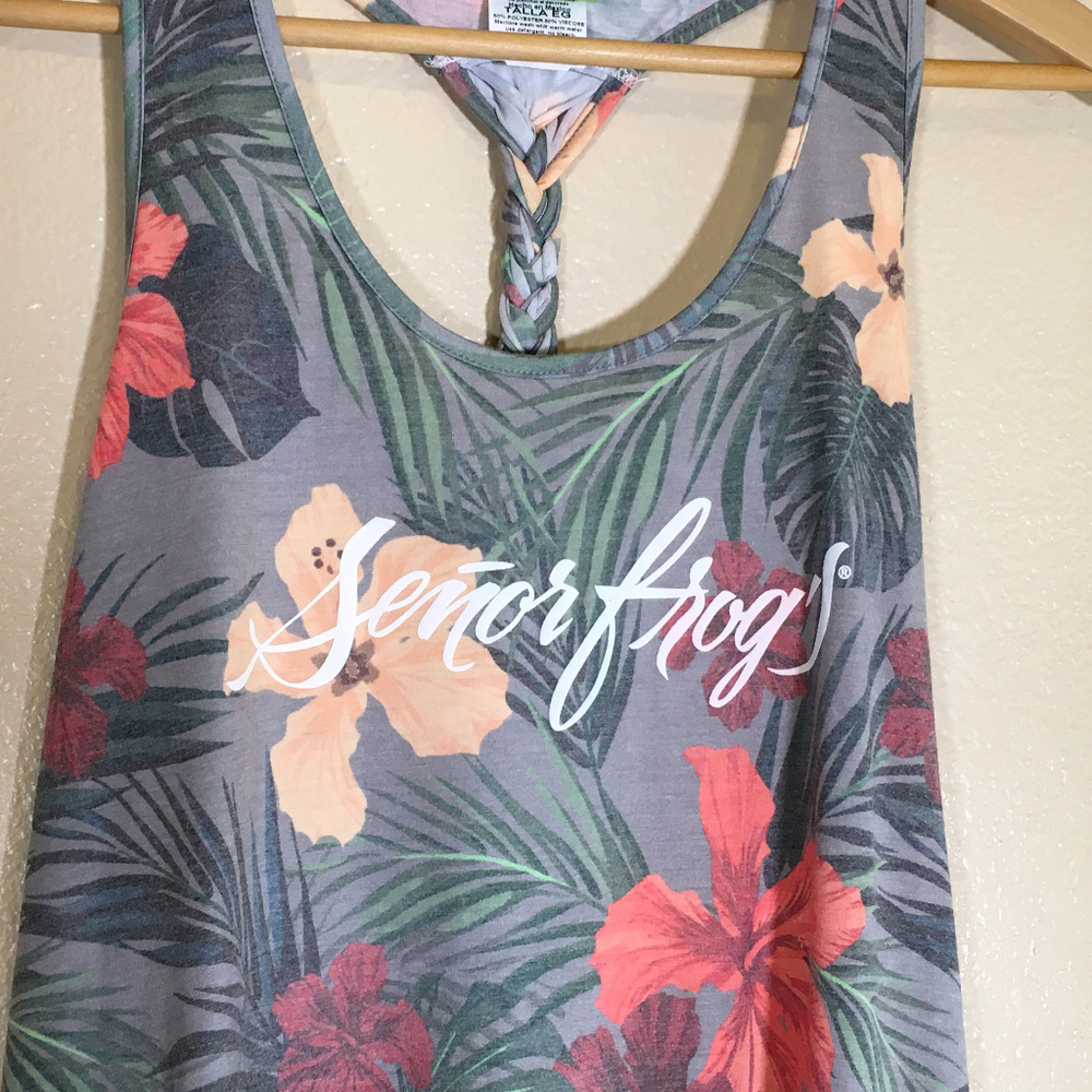 Senior Frog's Racerback Tank Braid Detail - Picture 3 of 7